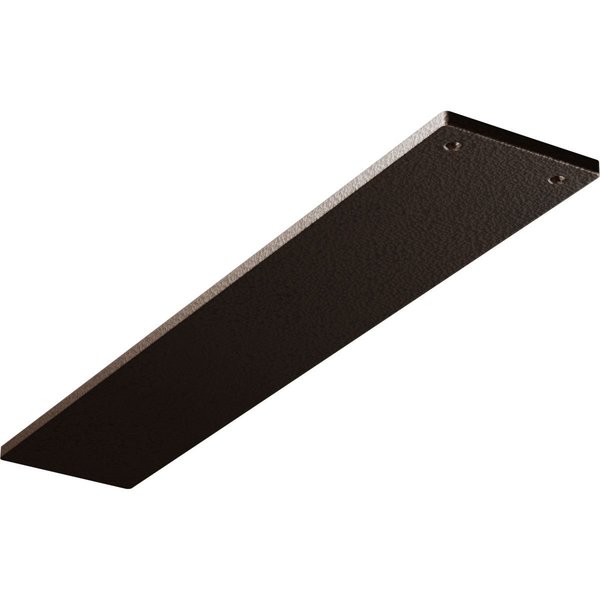 Ekena Millwork 3"W x 16"D Logan Hidden Support Steel Bracket w/ 12" Support Depth, Hammered Dark Bronze BKTM03X16LOHDB